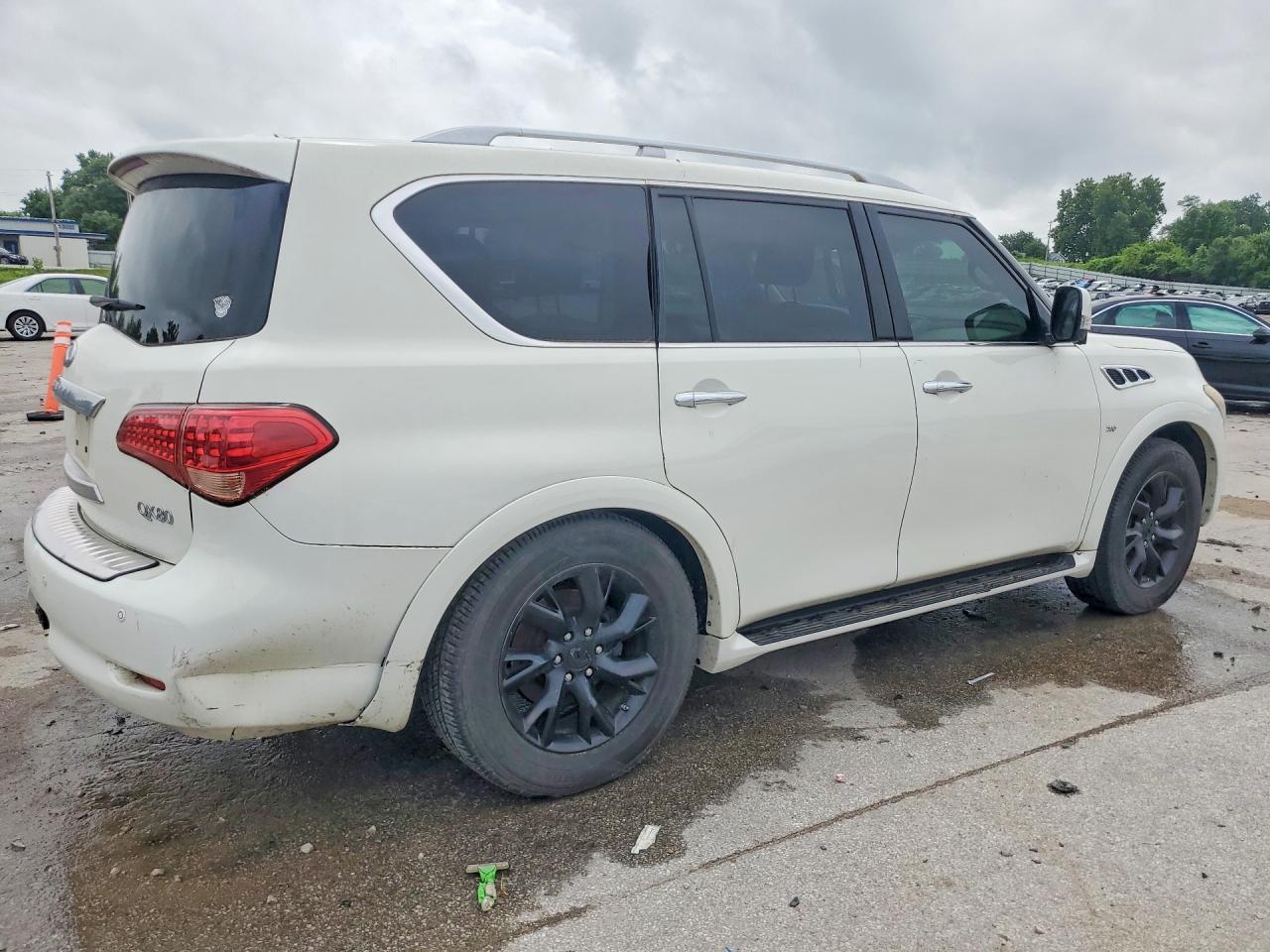 2014 Infiniti Qx80 Base White vin: JN8AZ2NE5E9064486