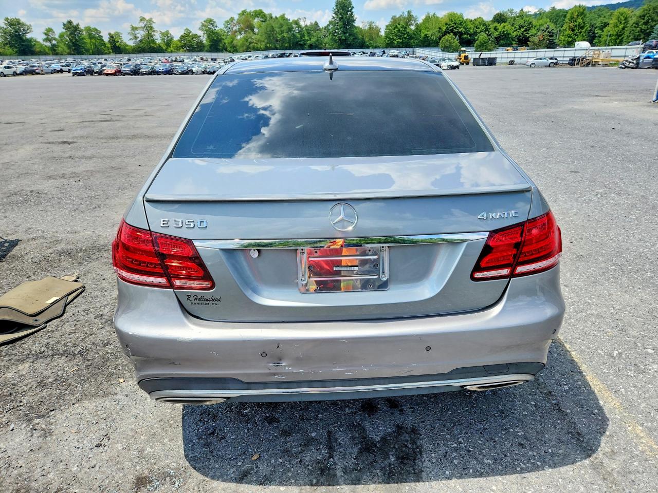 2014 Mercedes-benz E 350 4matic Silver vin: WDDHF8JB4EA899467