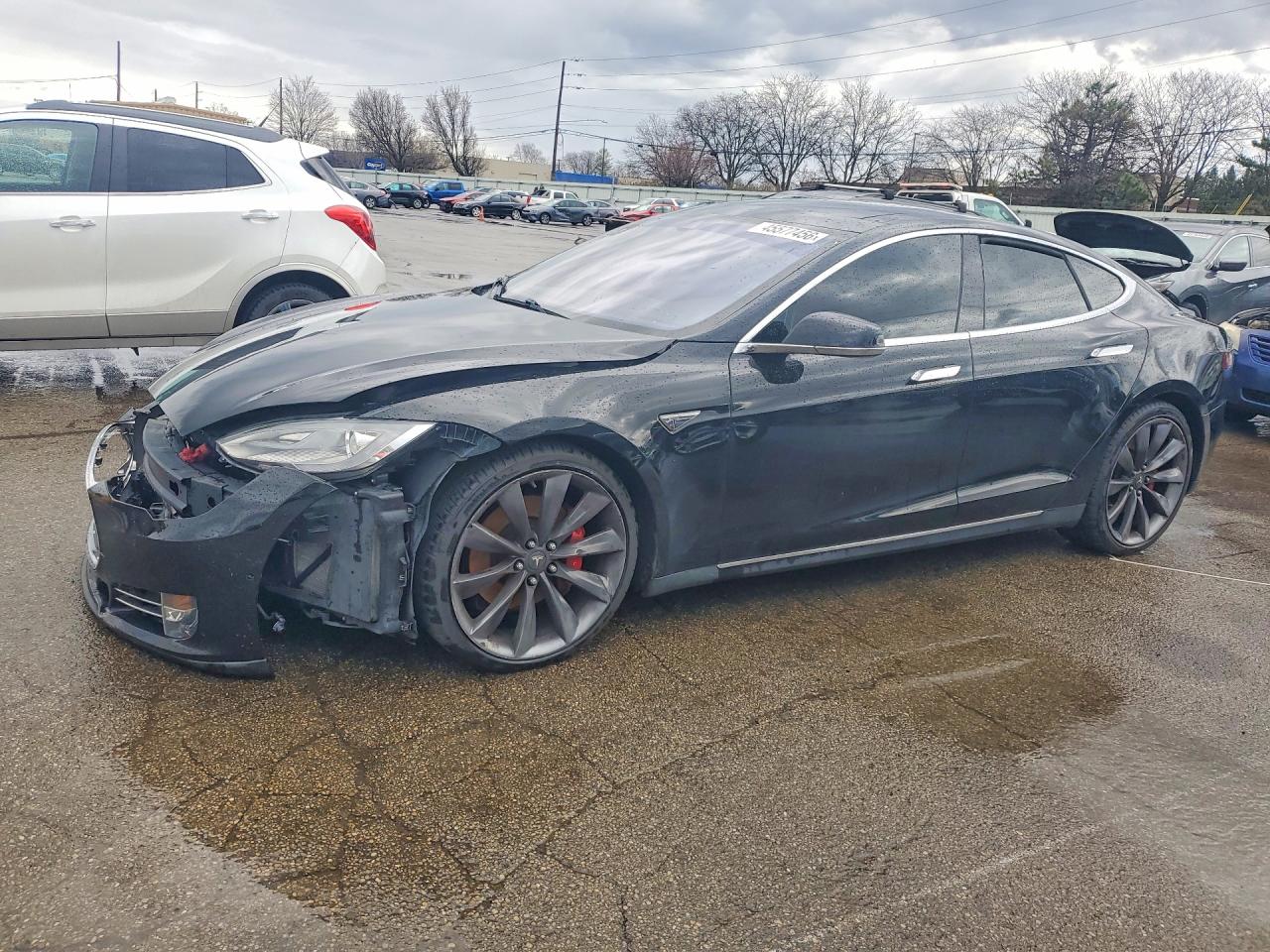 2014 Tesla Model S Black vin: 5YJSA1H20EFP66661