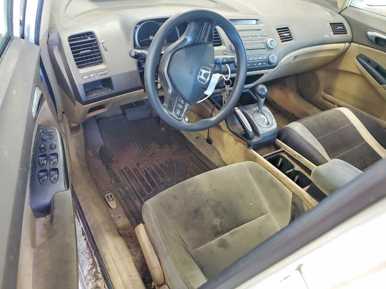 2006 Honda Civic Lx White vin: 1HGFA16576L021386