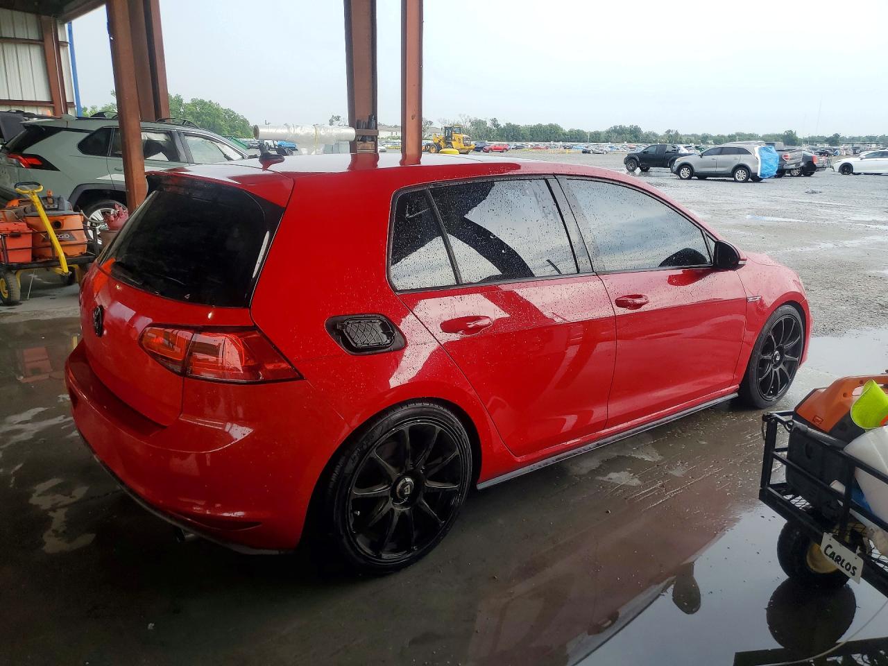 2015 Volkswagen Gti Red vin: 3VW4T7AU1FM014110
