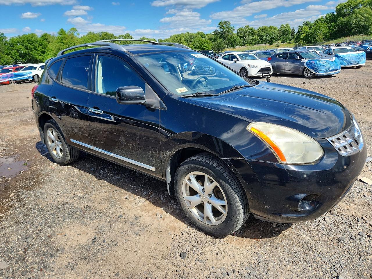 2011 Nissan Rogue S Black vin: JN8AS5MV6BW669119