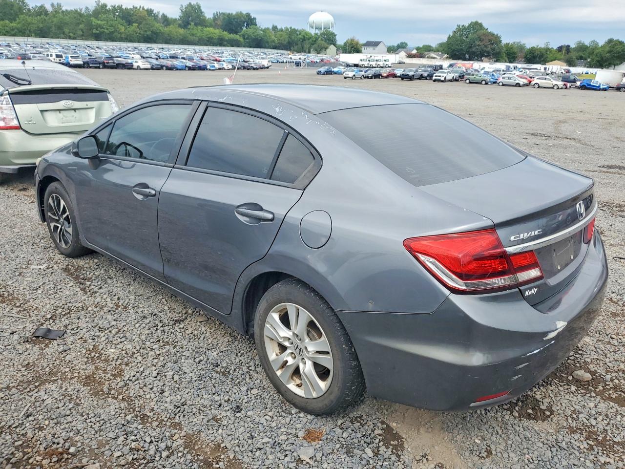 2013 Honda Civic Exl Gray vin: 19XFB2F99DE213547