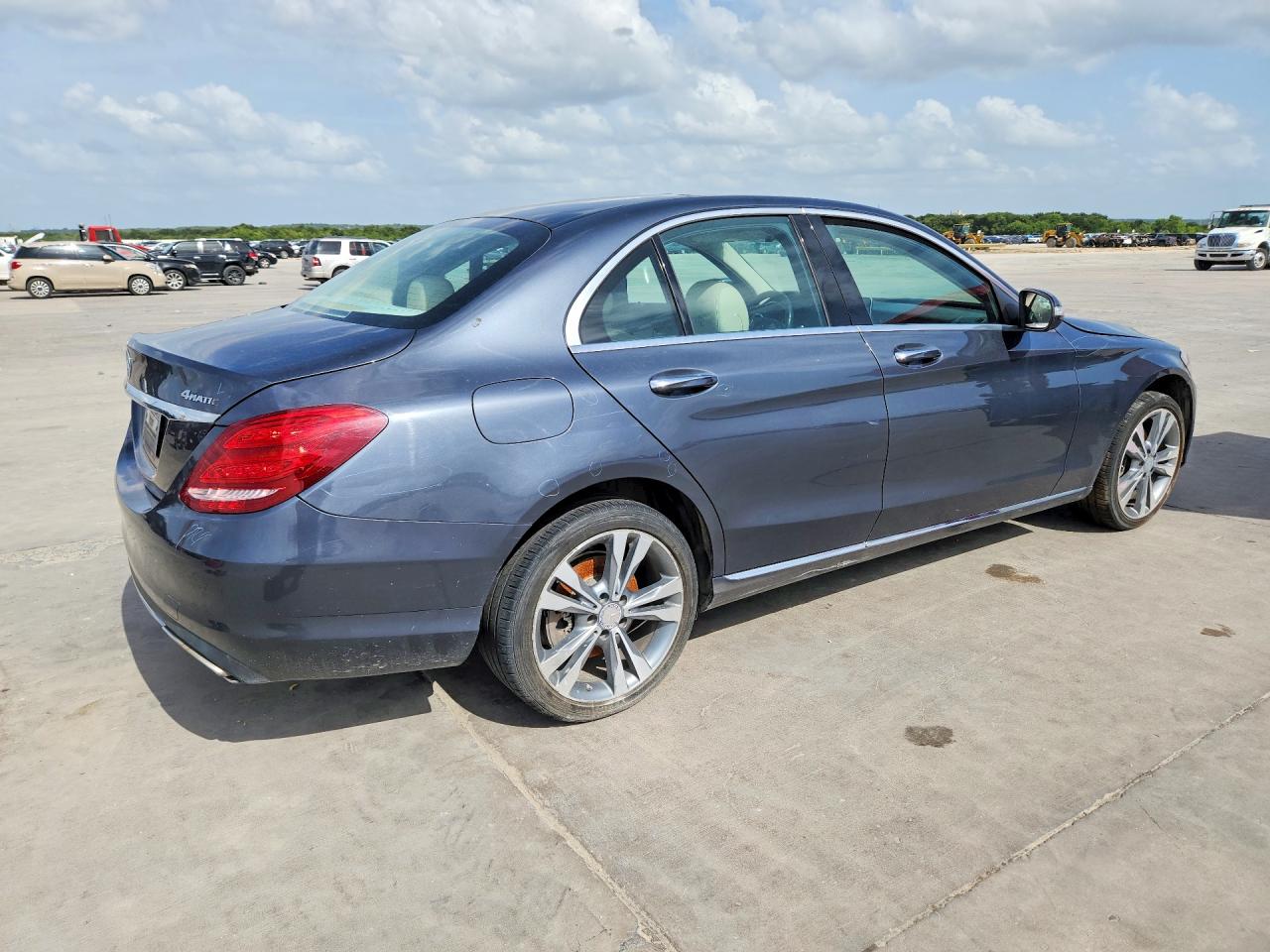 2015 Mercedes-benz C 300 4matic Gray vin: 55SWF4KB5FU003497