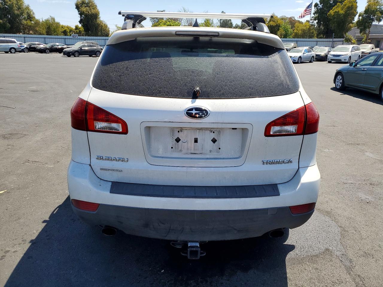 2013 Subaru Tribeca Limited White vin: 4S4WX9GD2D4400414