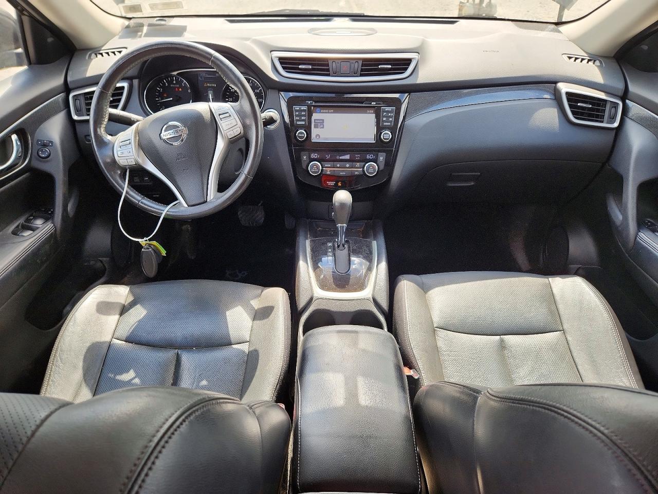 2014 Nissan Rogue Sl Black vin: 5N1AT2MV3EC811497