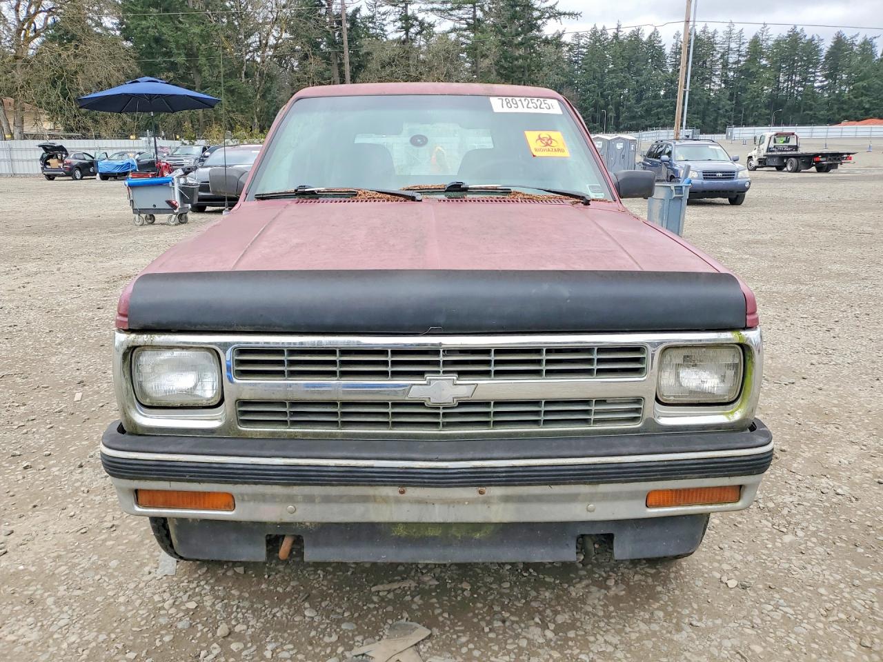 1992 Chevrolet Blazer S10 Burgundy vin: 1GNDT13Z5N2158880