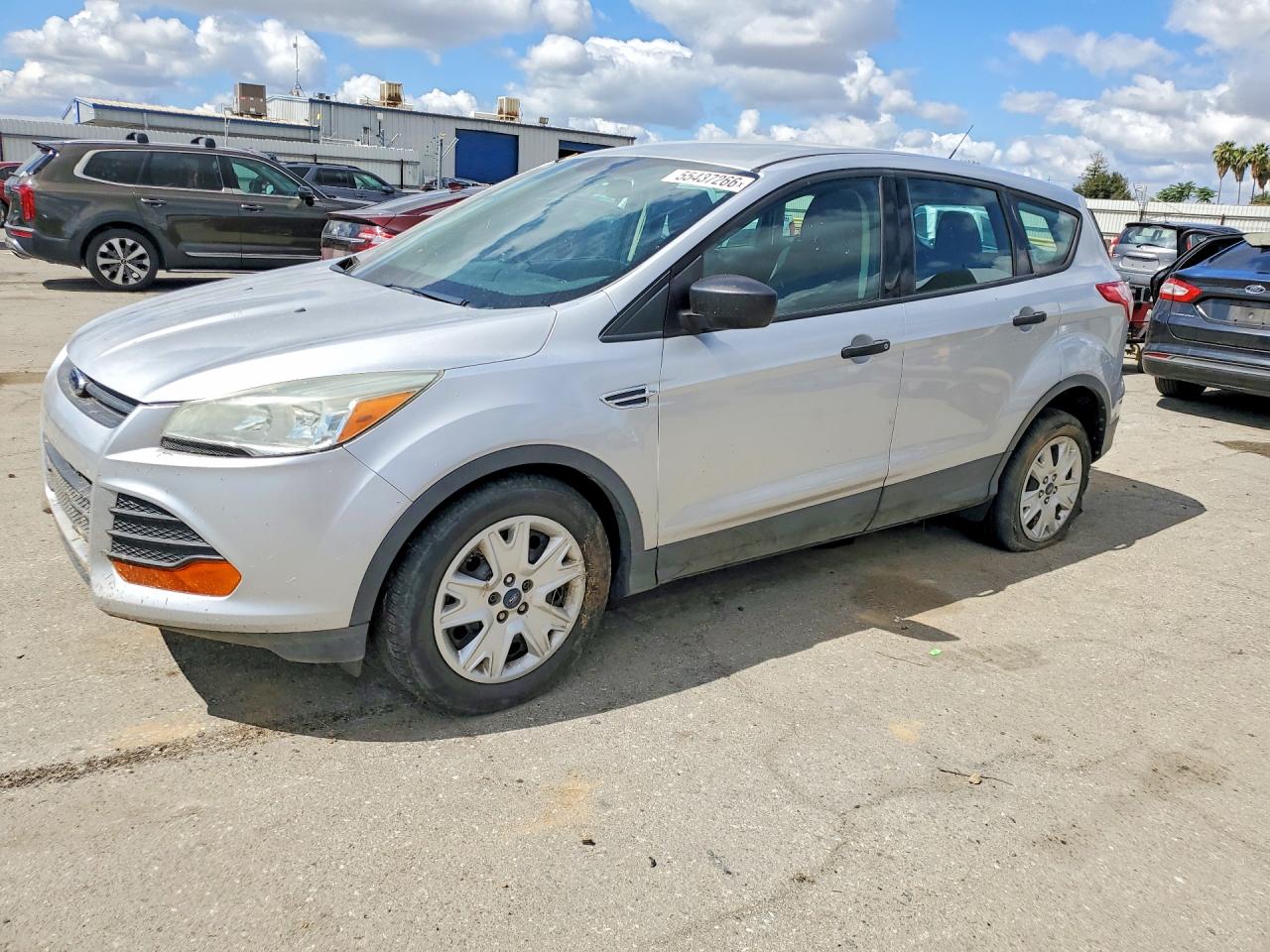 2014 Ford Escape S Silver vin: 1FMCU0F76EUD80656