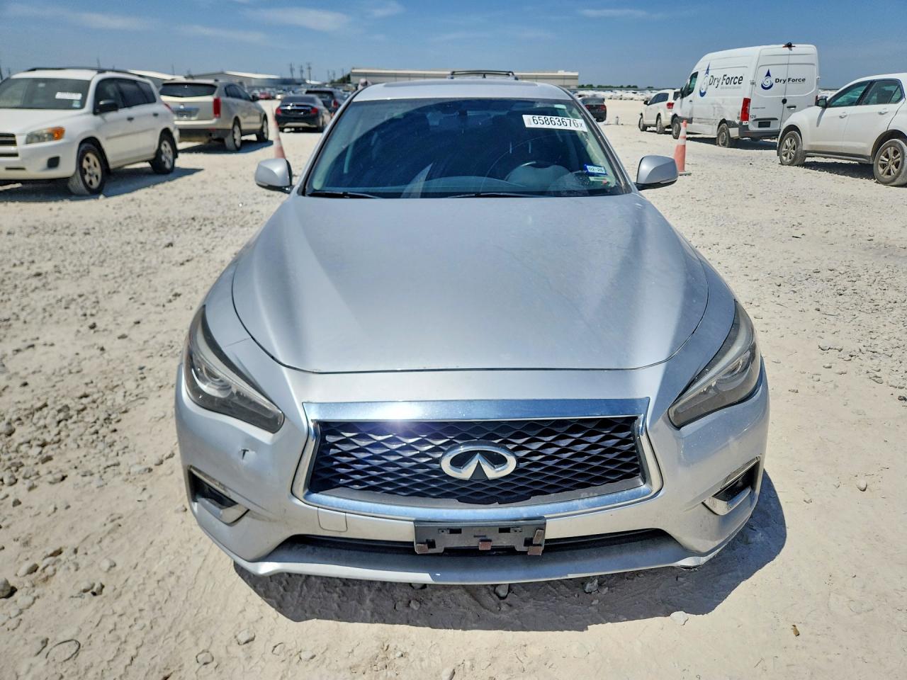 2018 Infiniti Q50 3.0t Luxe Silver vin: JN1EV7AR9JM438929