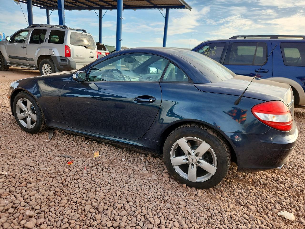 2007 Mercedes-benz Slk 280 Blue vin: WDBWK54F77F149673