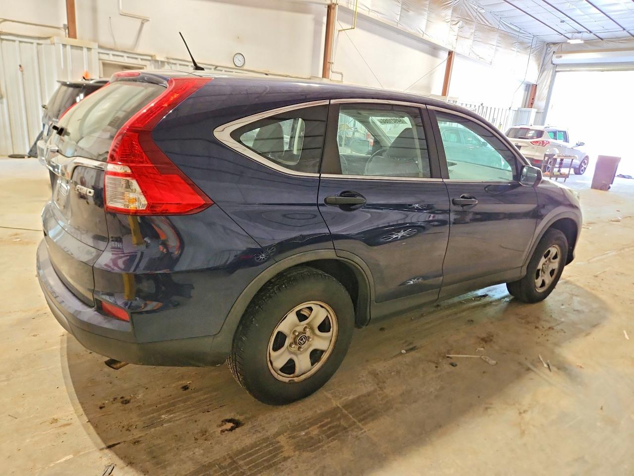 2015 Honda Cr-v Lx Blue vin: 5J6RM4H39FL119121