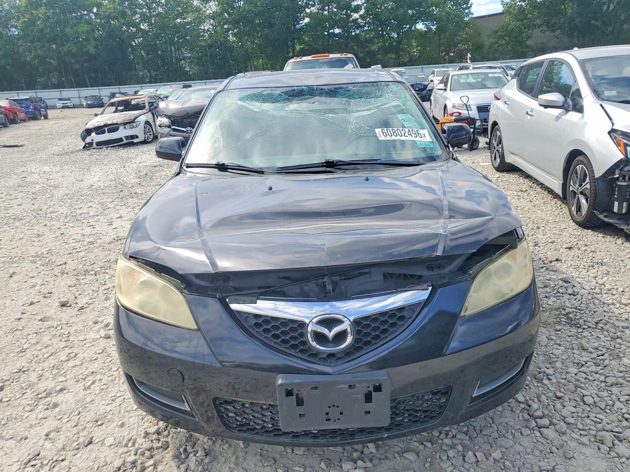 2009 Mazda 3 I Black vin: JM1BK32F691248718