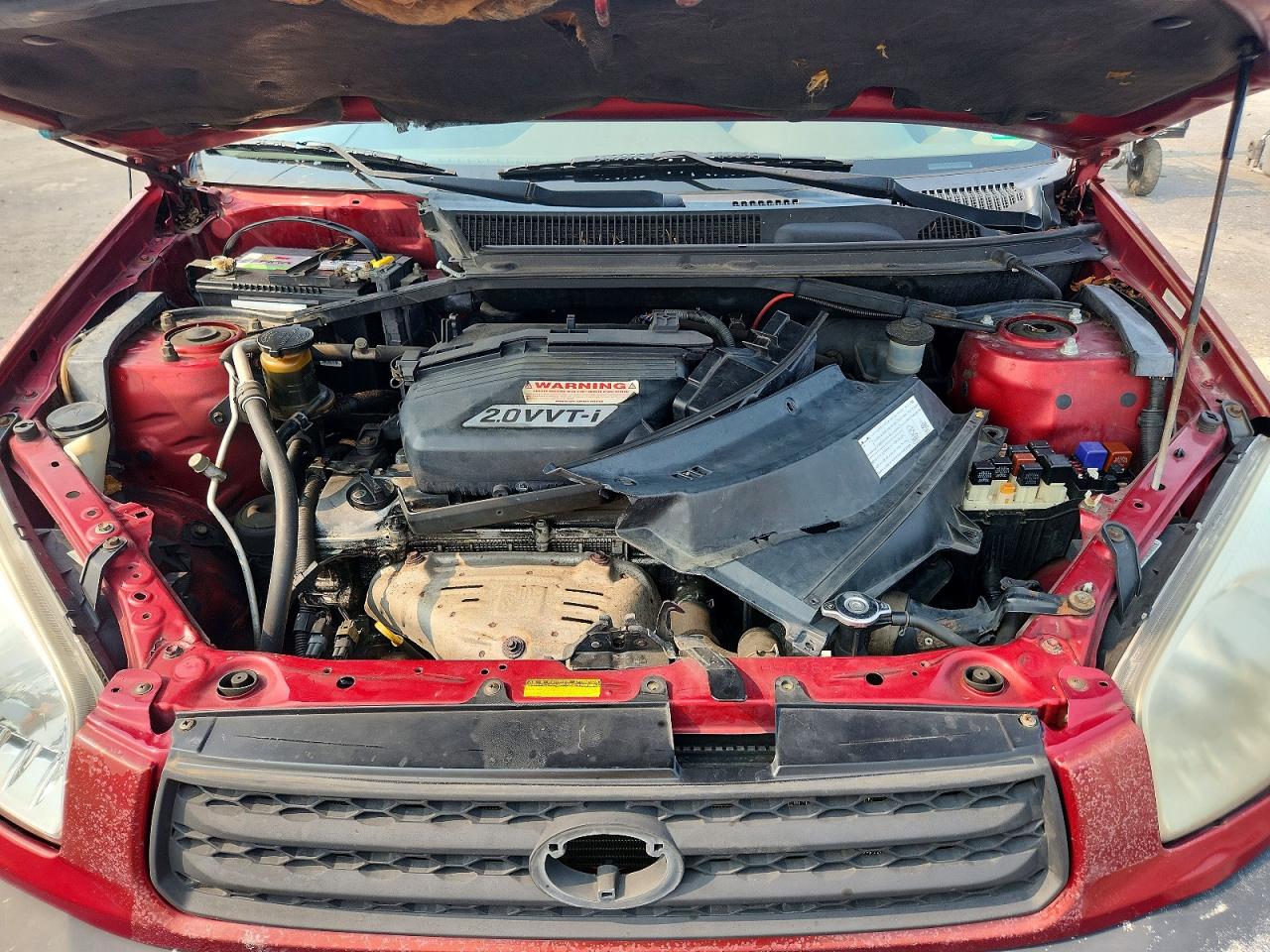 2002 Toyota Rav4 Base Red vin: JTEHH20V220178803