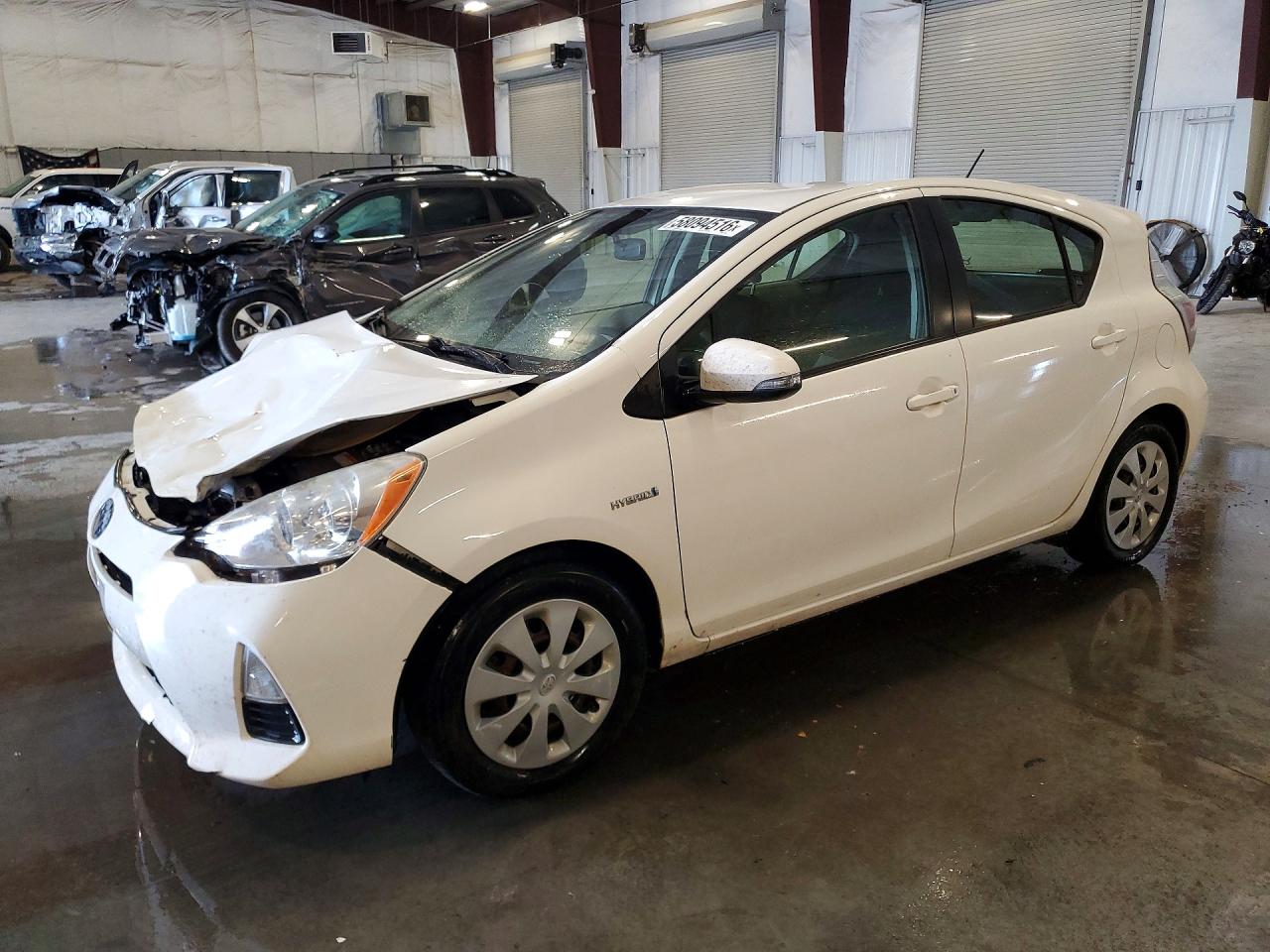 2012 Toyota Prius C Two White vin: JTDKDTB34C1017694