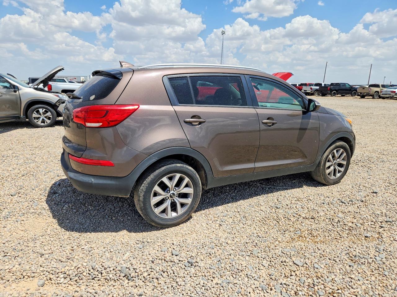 2015 Kia Sportage Lx Brown vin: KNDPB3ACXF7719713