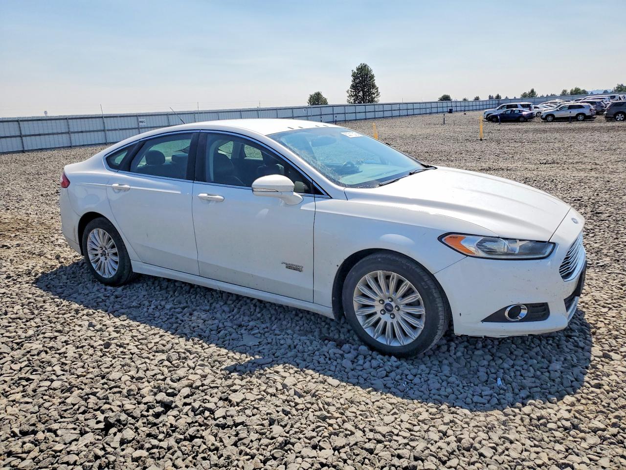 2014 Ford Fusion Se Phev White vin: 3FA6P0PU8ER248072
