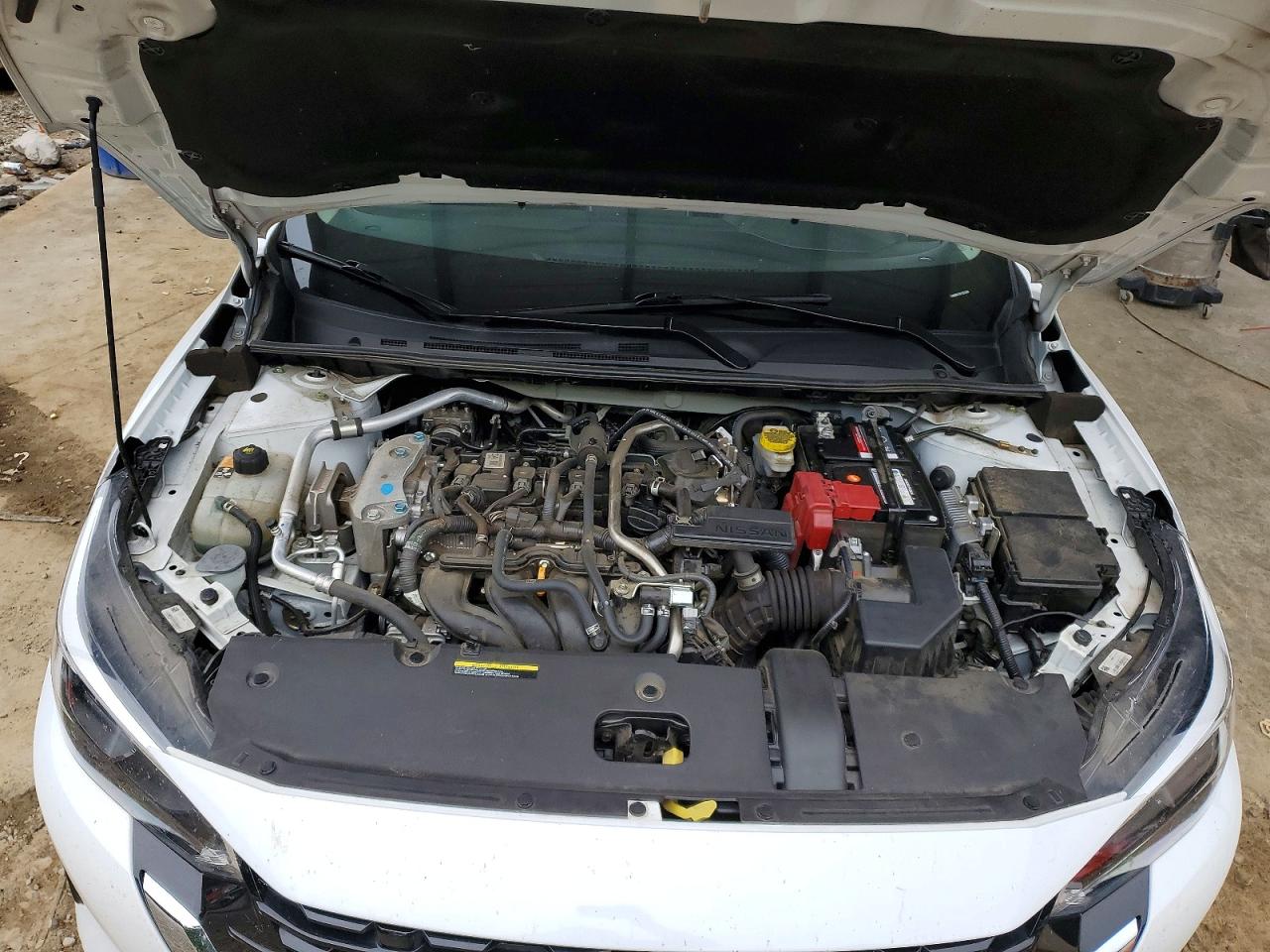 2024 Nissan Sentra S White vin: 3N1AB8BV7RY257362