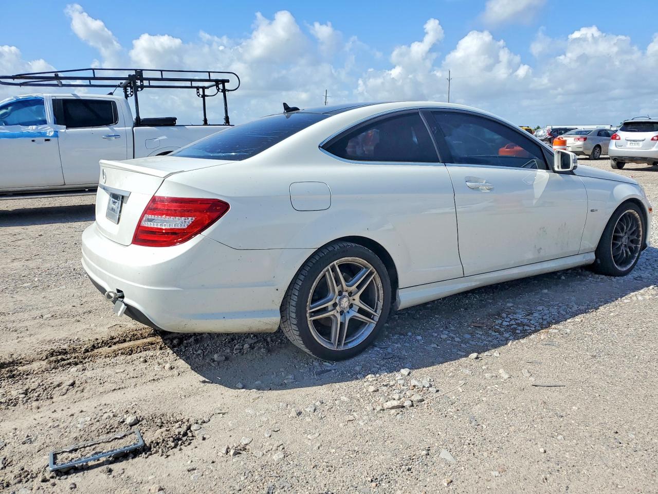 2012 Mercedes-benz C 250 White vin: WDDGJ4HB7CF875320