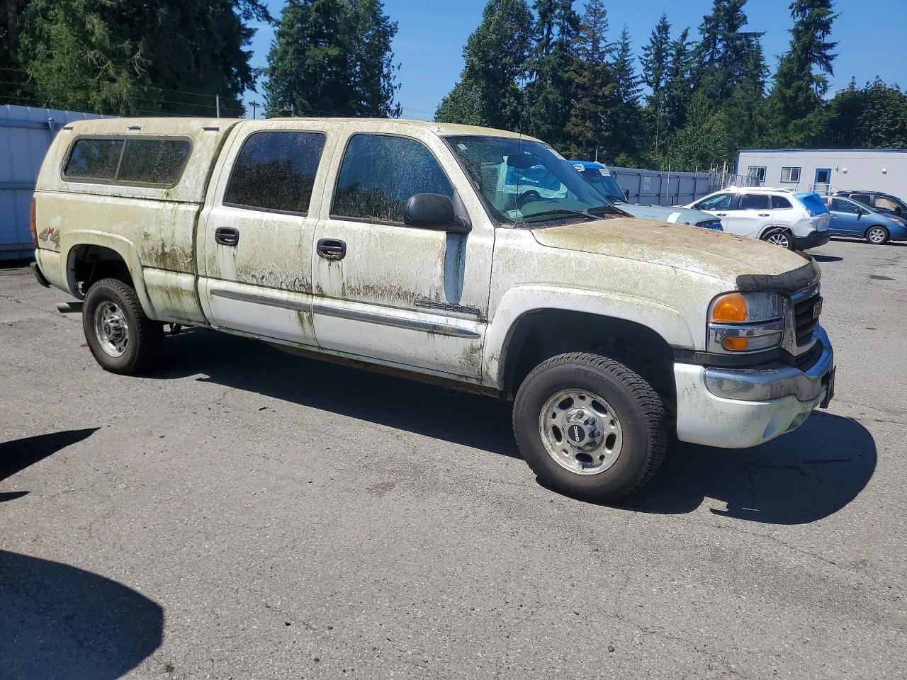 2004 Gmc Sierra K2500 Heavy Duty White vin: 1GTHK23U84F259216