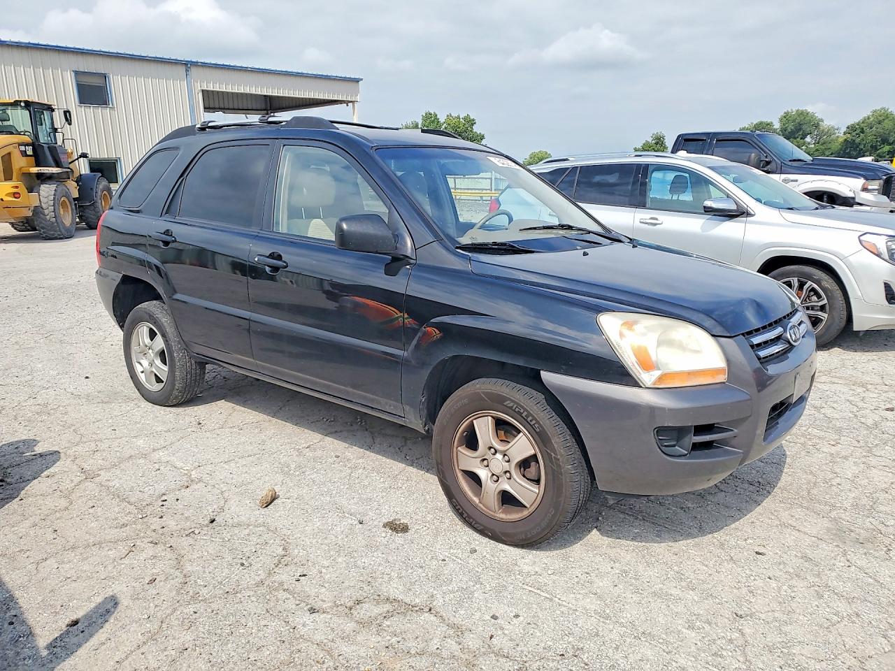 2007 Kia Sportage Lx Black vin: KNDJF724277449144