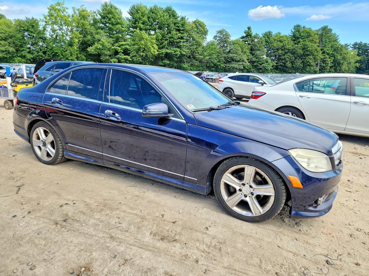 2010 Mercedes-benz C 300 4matic Blue vin: WDDGF8BB9AF475130