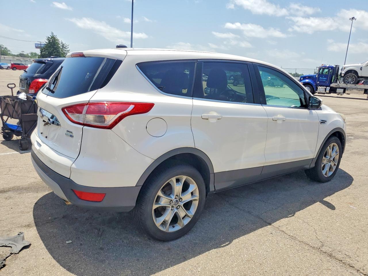 2013 Ford Escape Sel White vin: 1FMCU9H98DUD78621