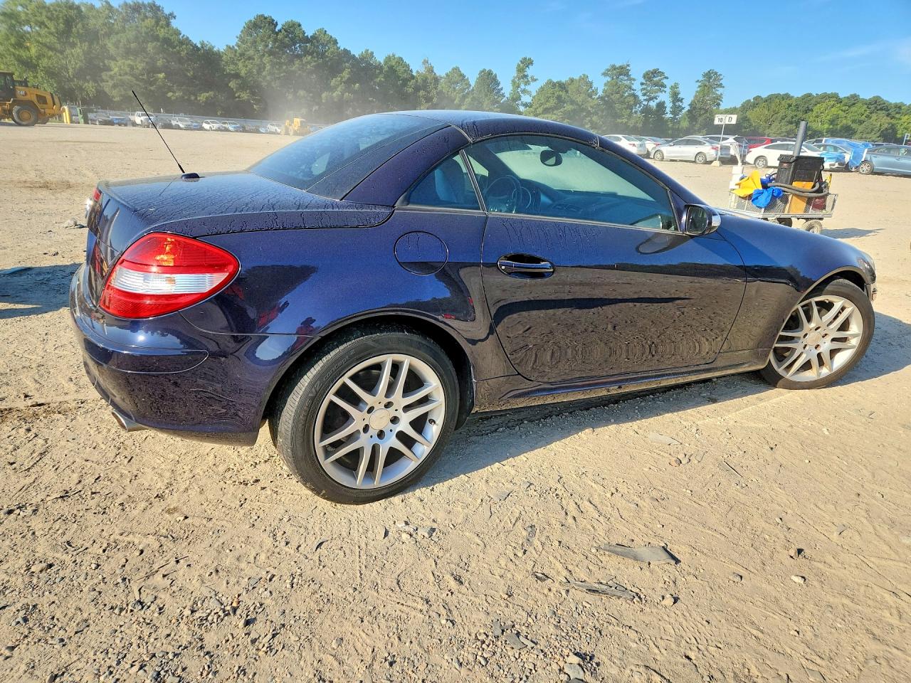 2008 Mercedes-benz Slk 280 Blue vin: WDBWK54F78F174235