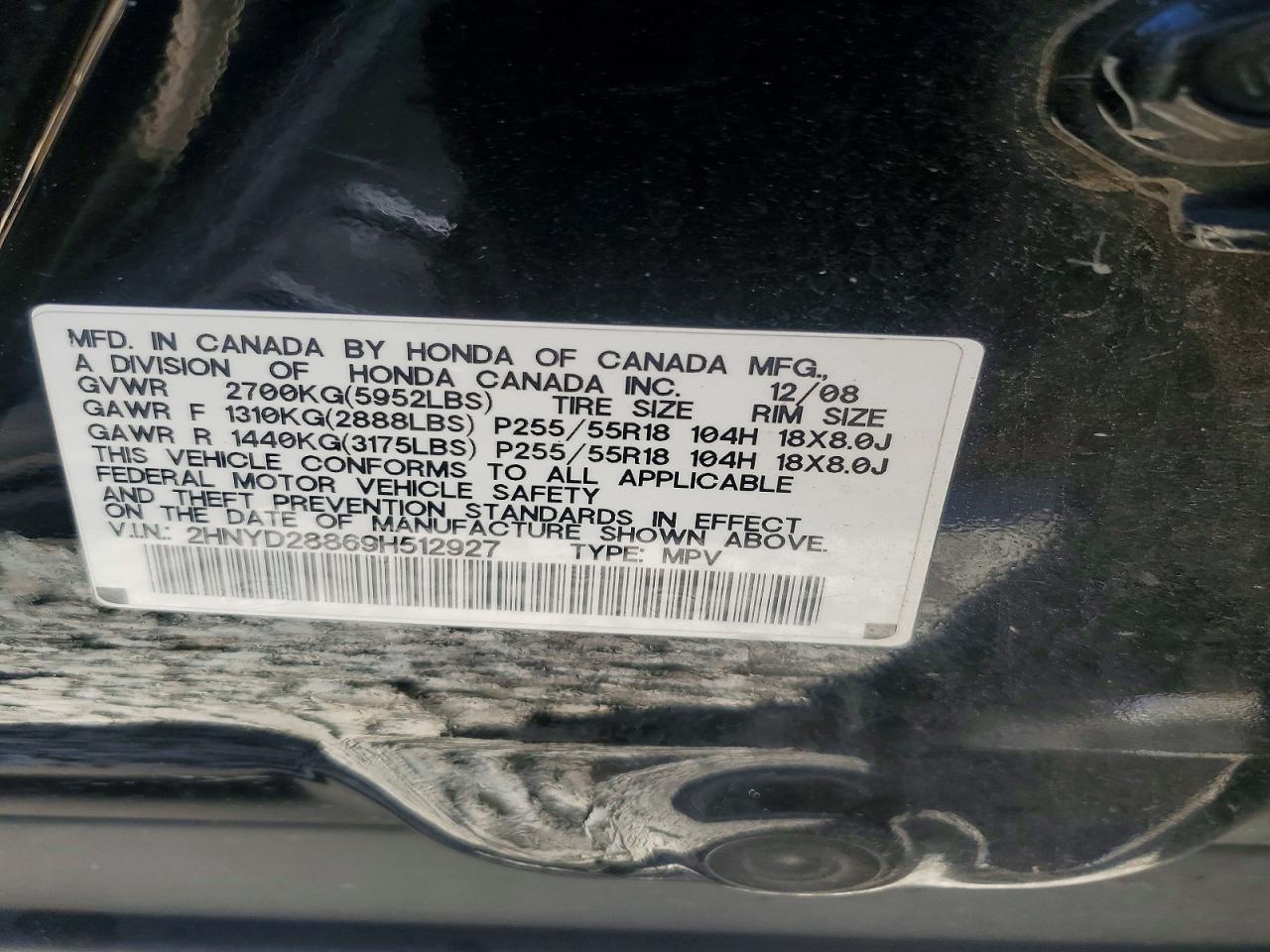 2009 Acura Mdx Sport Black vin: 2HNYD28869H512927