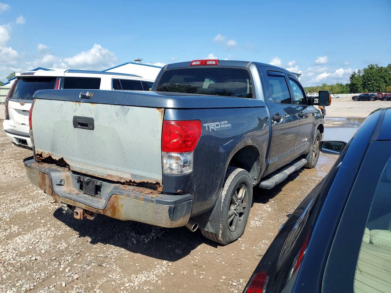 2008 Toyota Tundra Sr5 Gray vin: 5TBDV541X8S507024