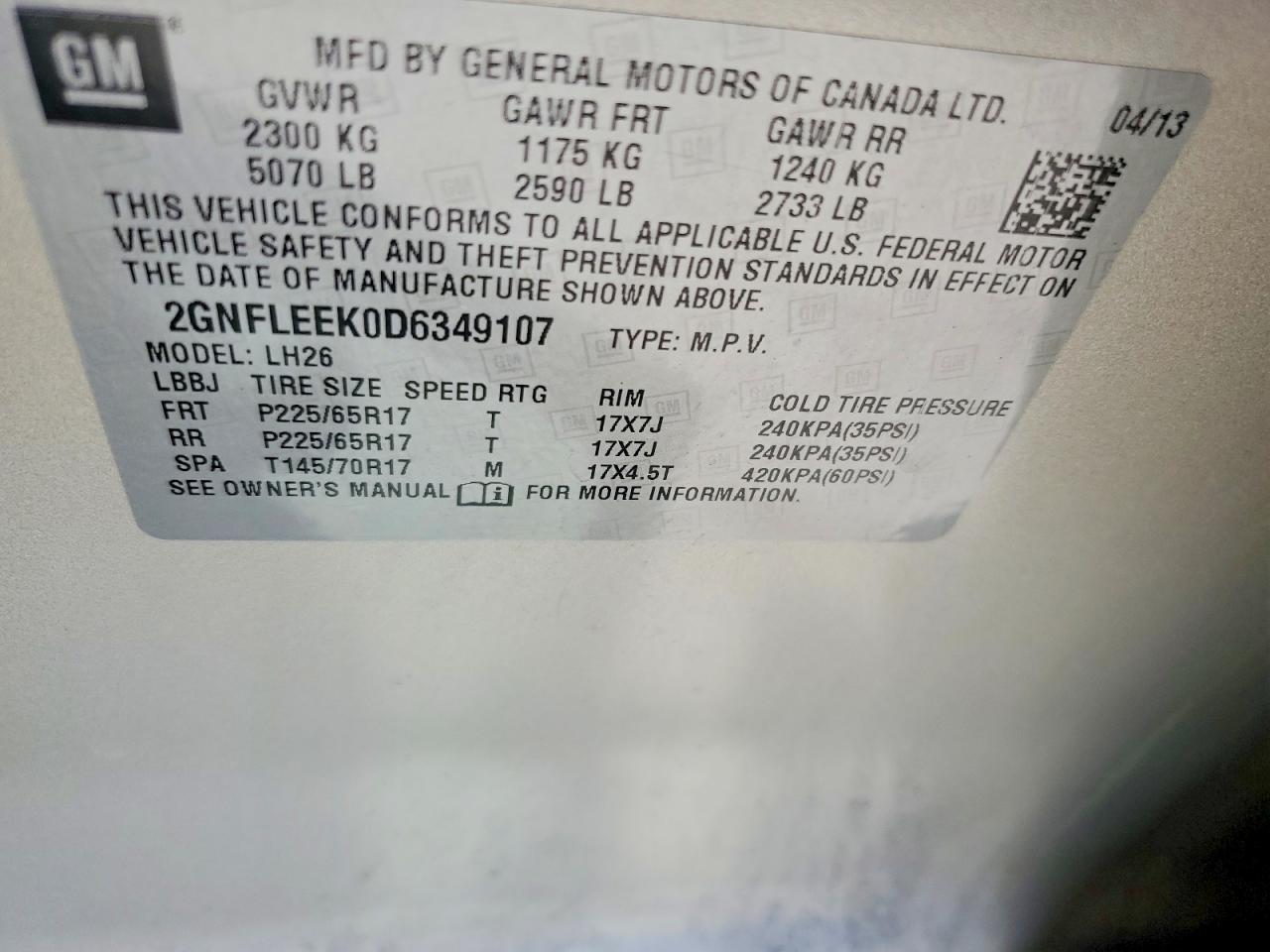 2013 Chevrolet Equinox Lt Beige vin: 2GNFLEEK0D6349107