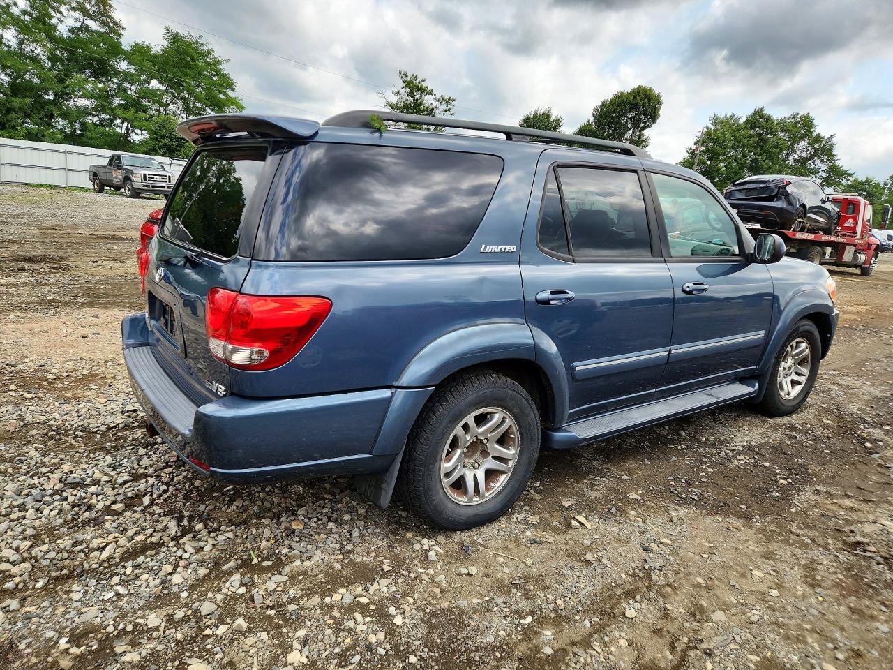 2005 Toyota Sequoia Limited Blue vin: 5TDZT38A55S258452