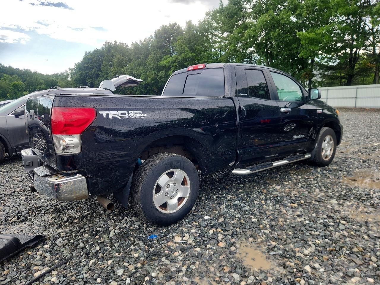 2008 Toyota Tundra Double Cab Limited Черный vin: 5TFBV58168X058105