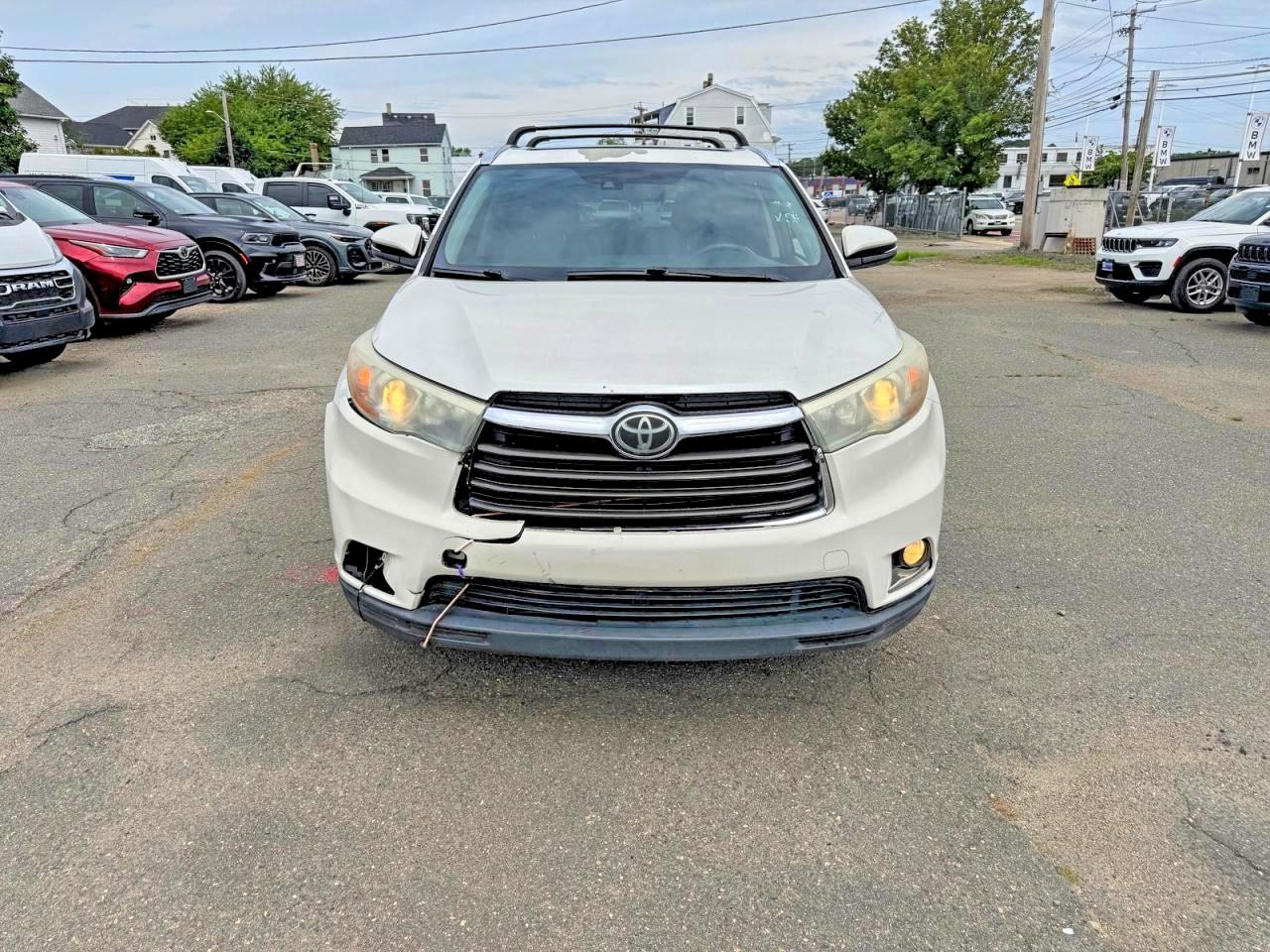 2015 Toyota Highlander Limited Platinum Белый vin: 5TDYKRFH2FS110262
