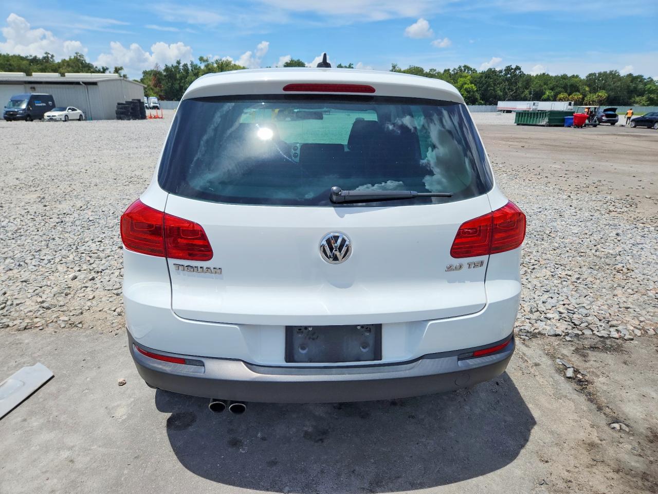 2014 Volkswagen Tiguan S Белый vin: WVGA3AX2EW554840