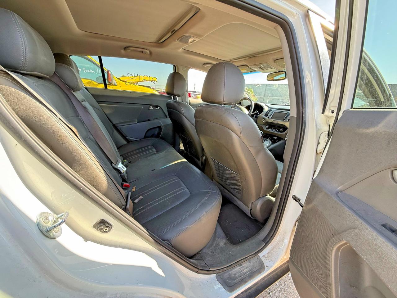 2014 Kia Sportage Ex White vin: KNDPC3AC9E7606122
