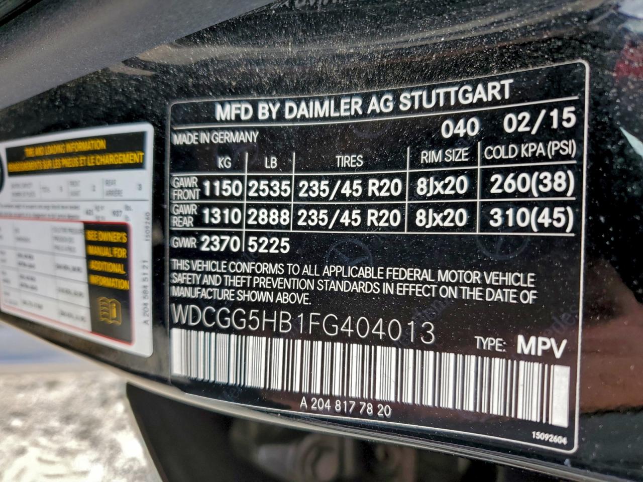 2015 Mercedes-benz Glk 350 Black vin: WDCGG5HB1FG404013