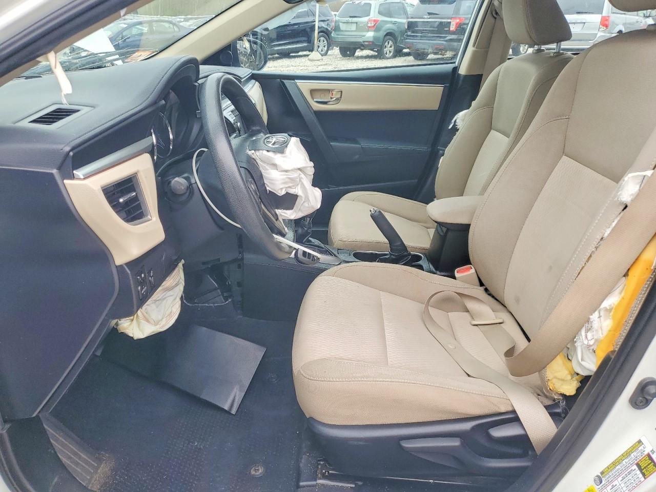 2014 Toyota Corolla Le Eco White vin: 5YFBPRHE8EP034418