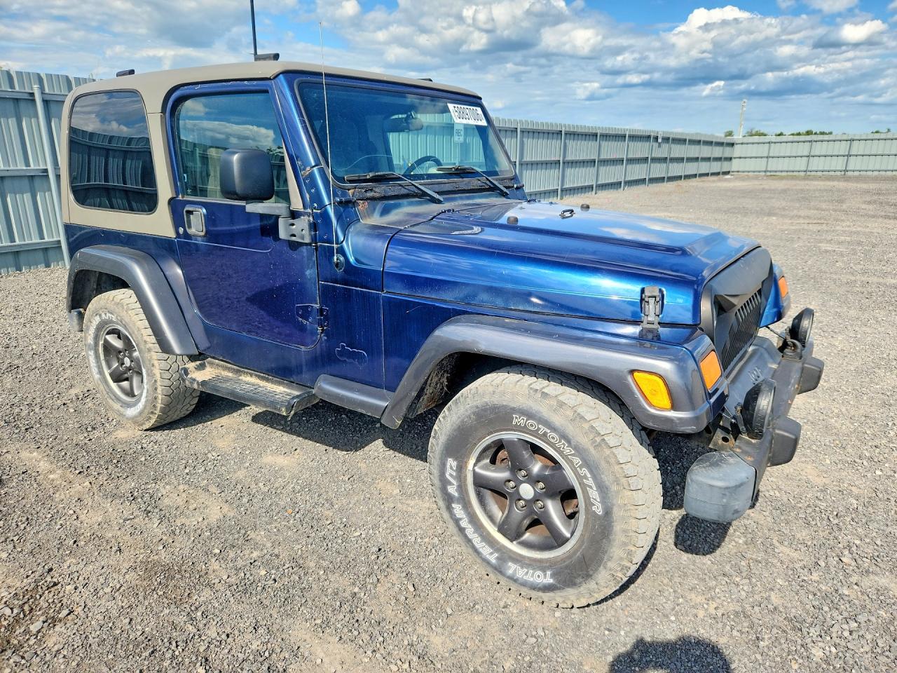 2004 Jeep Wrangler / Tj Sport Blue vin: 1J4FA49S34P724274