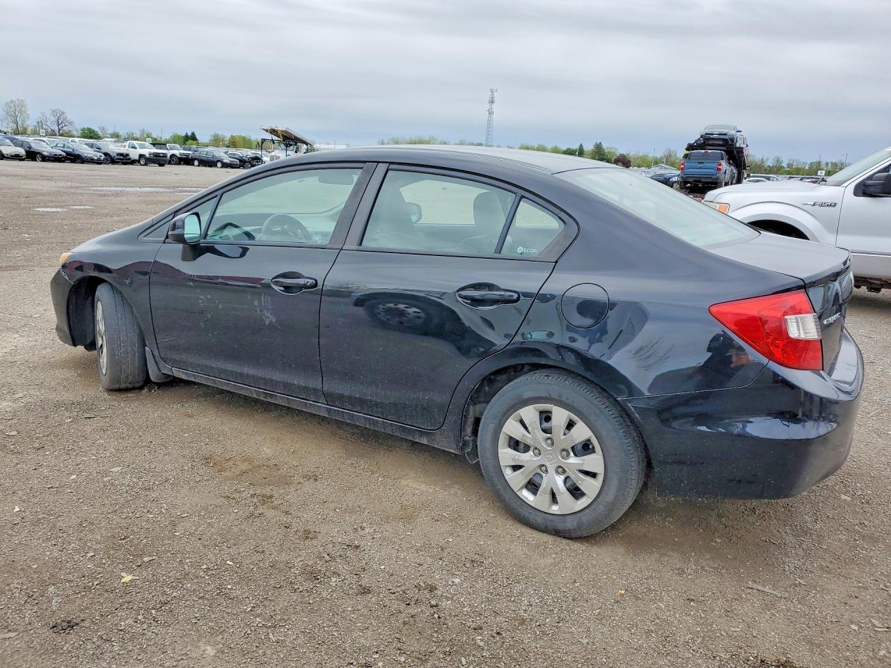2012 Honda Civic Lx Black vin: 2HGFB2F42CH112410