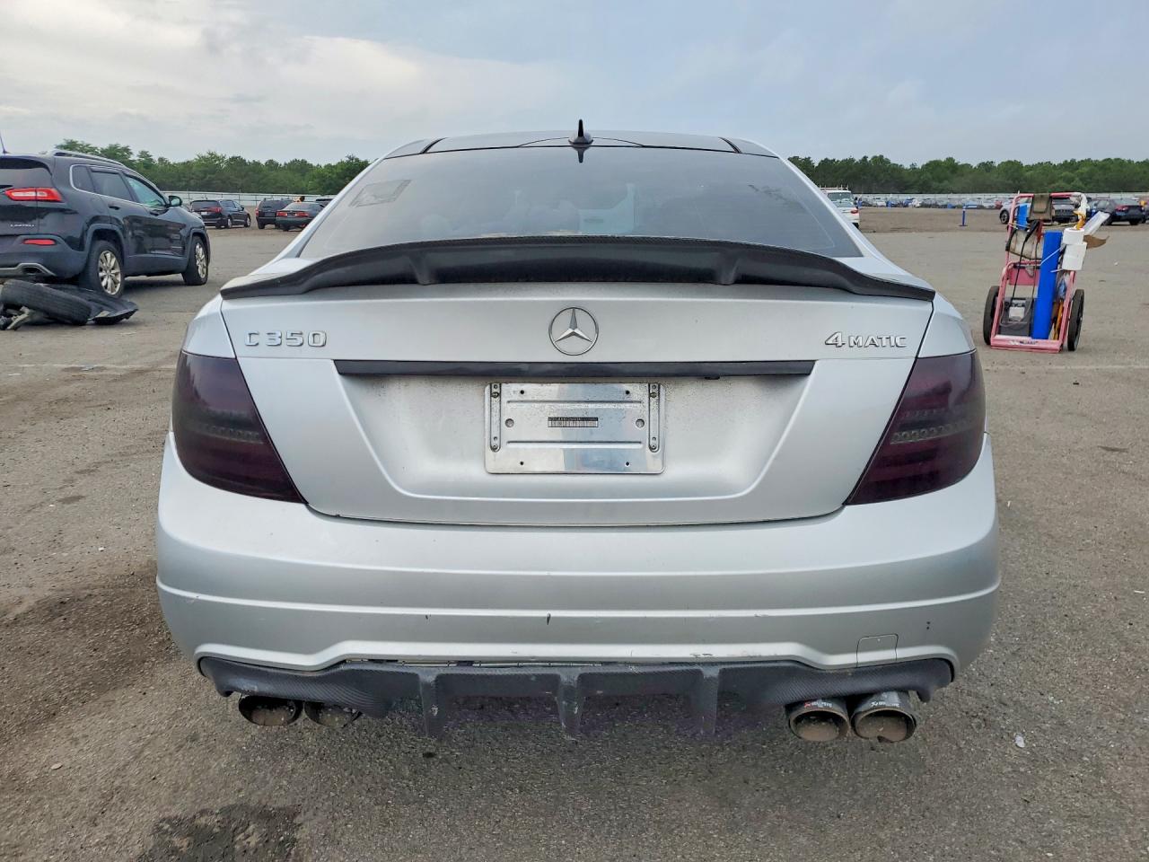 2014 Mercedes-benz C 350 4matic Silver vin: WDDGJ8JB8EG264694