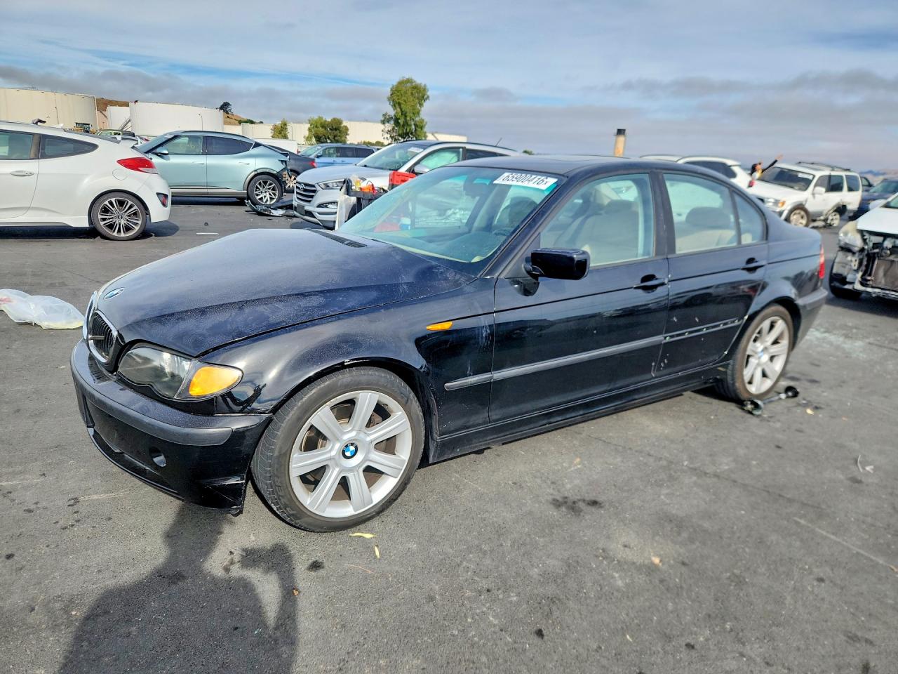 2002 Bmw 325 I Black vin: WBAEV33482KL76862