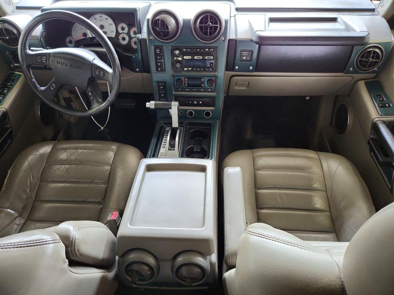 2003 Hummer H2 Green vin: 5GRGN23U83H145186