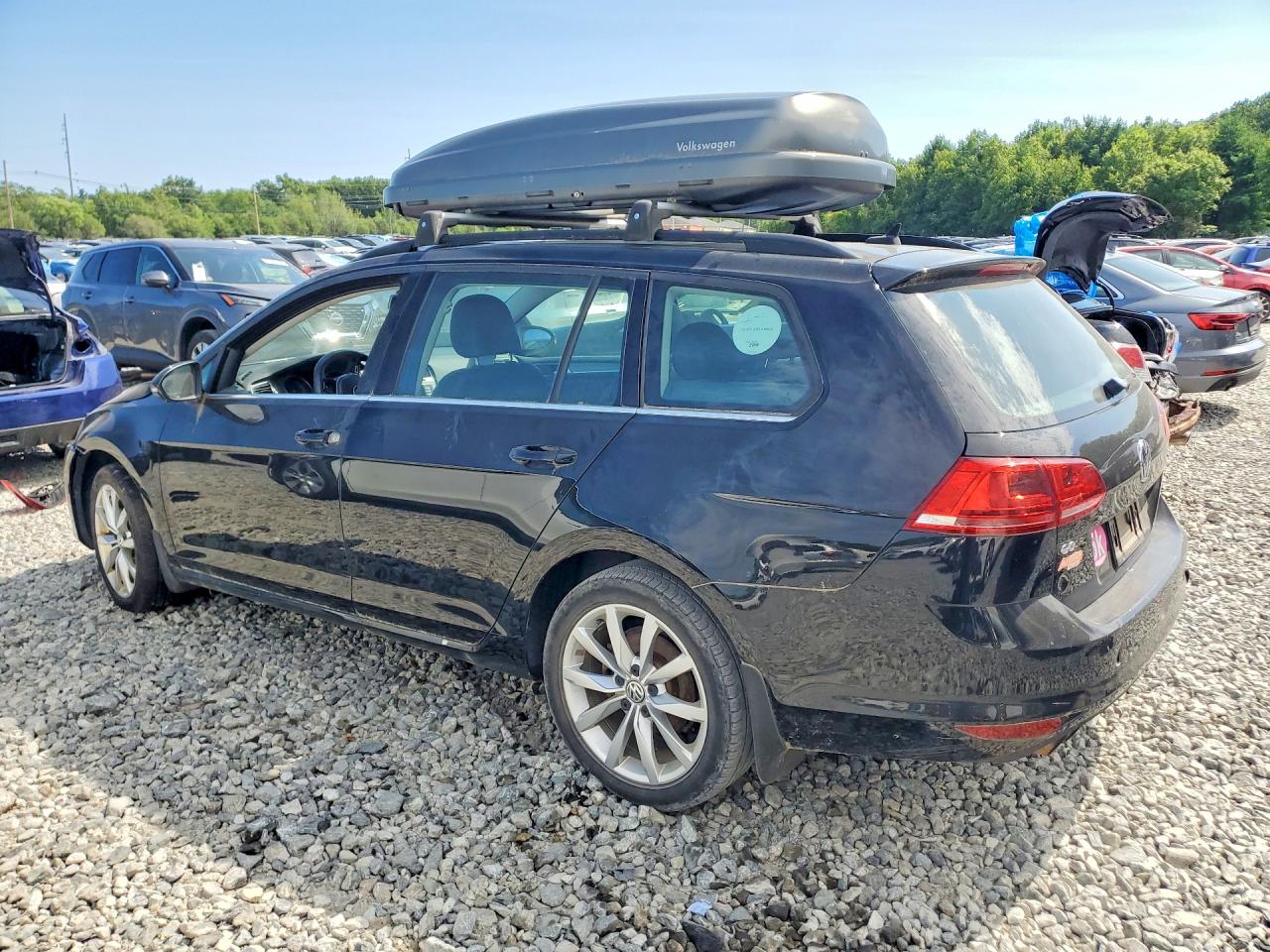 2015 Volkswagen Golf Sportwagen S Black vin: 3VWC17AU2FM519588