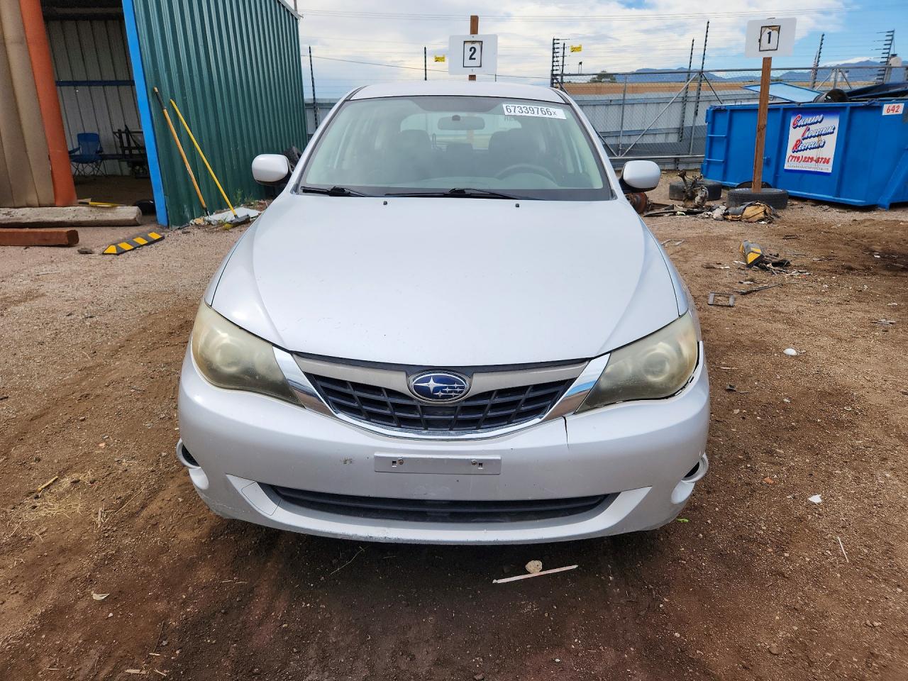 2009 Subaru Impreza 2.5i Silver vin: JF1GH61679H810775