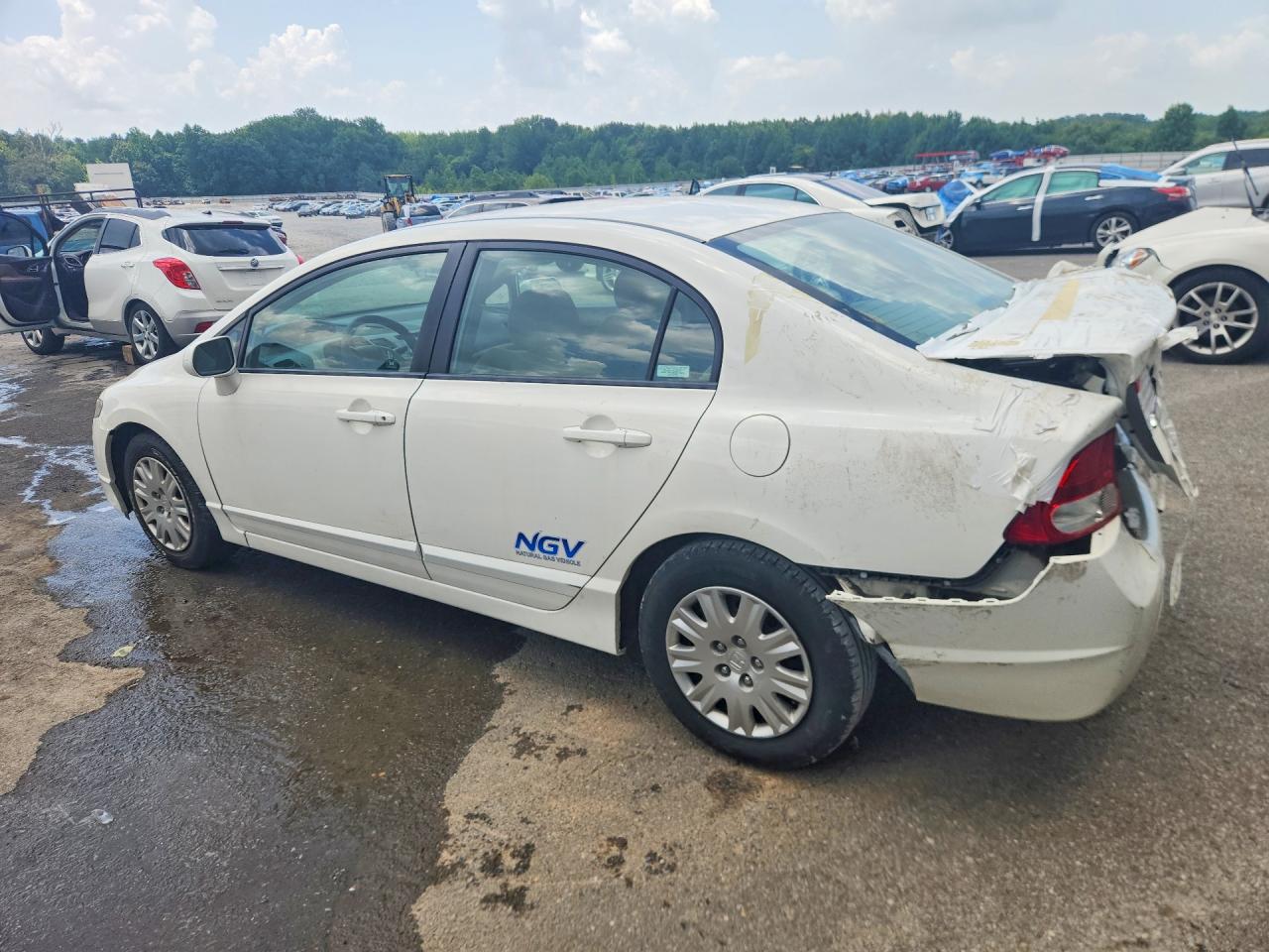 2009 Honda Civic Gx White vin: 1HGFA46549L000422