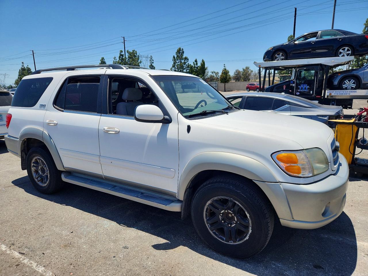 2003 Toyota Sequoia Sr5 Белый vin: 5TDZT34A13S192386