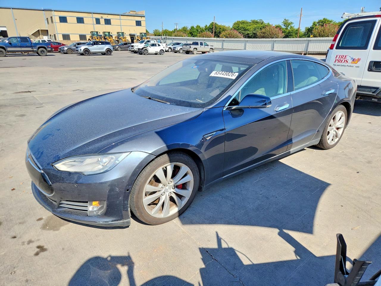 2015 Tesla Model S 85d Gray vin: 5YJSA1H21FFP76259