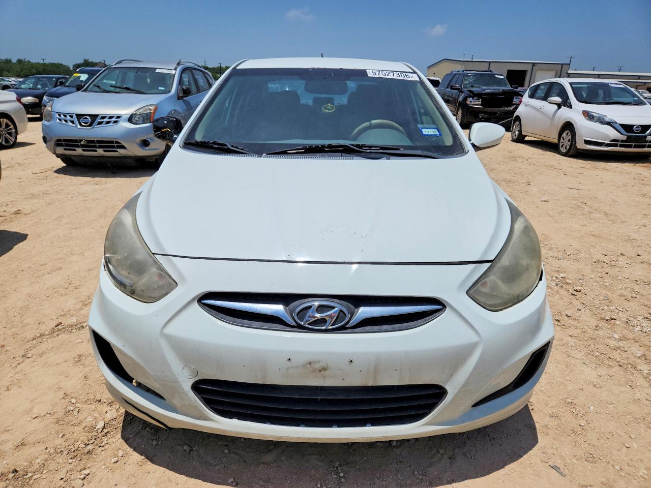 2012 Hyundai Accent Gls White vin: KMHCT4AEXCU161275