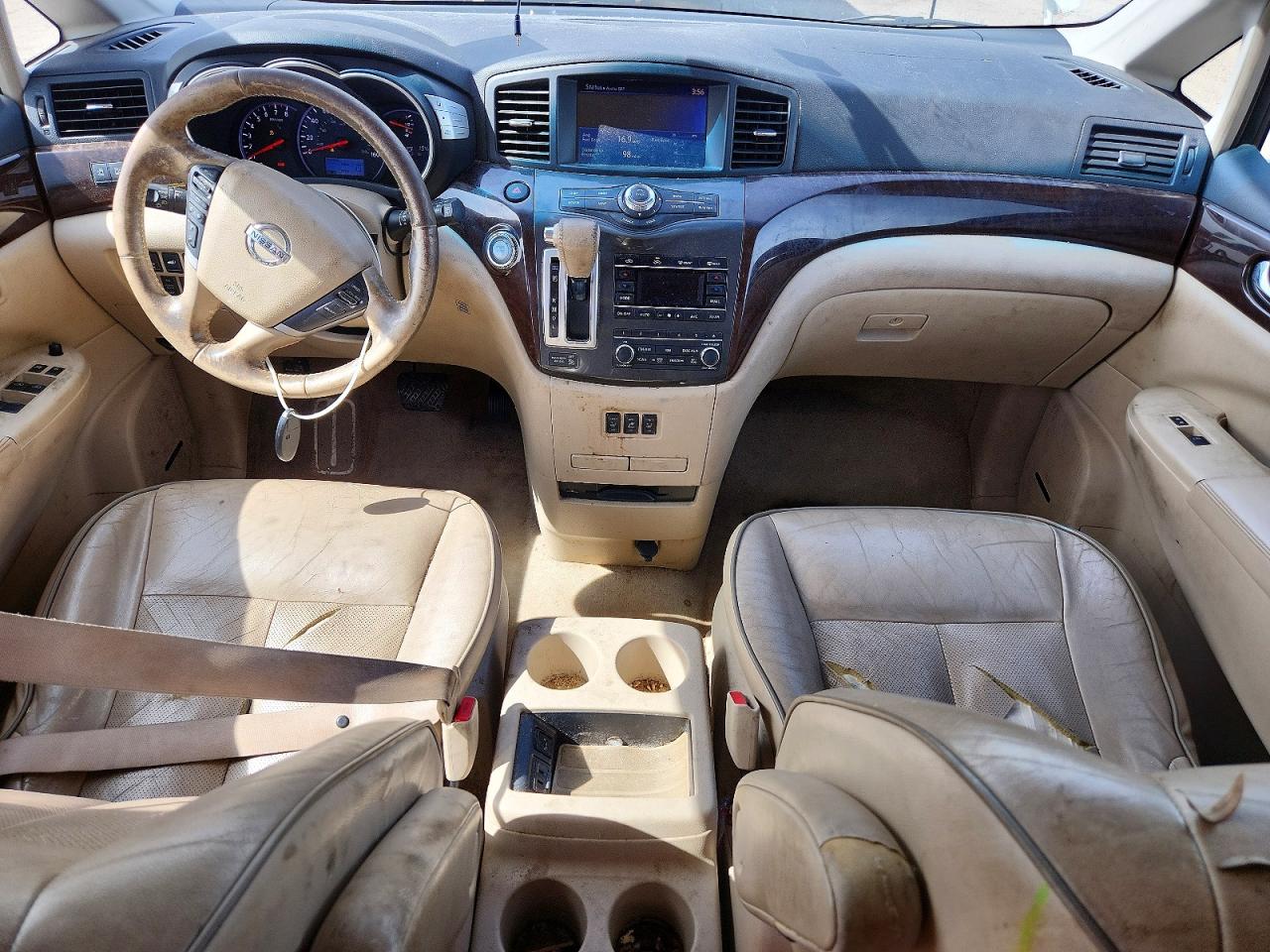 2012 Nissan Quest 3.5 S White vin: JN8AE2KP8C9040181