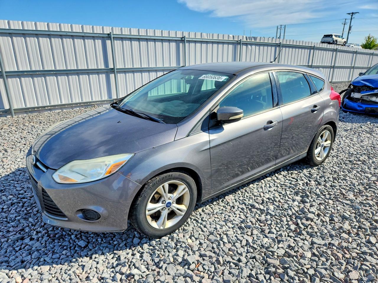 2014 Ford Focus Se Gray vin: 1FADP3K24EL239219